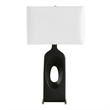 Uttermost Void Matte Table Lamp in Black