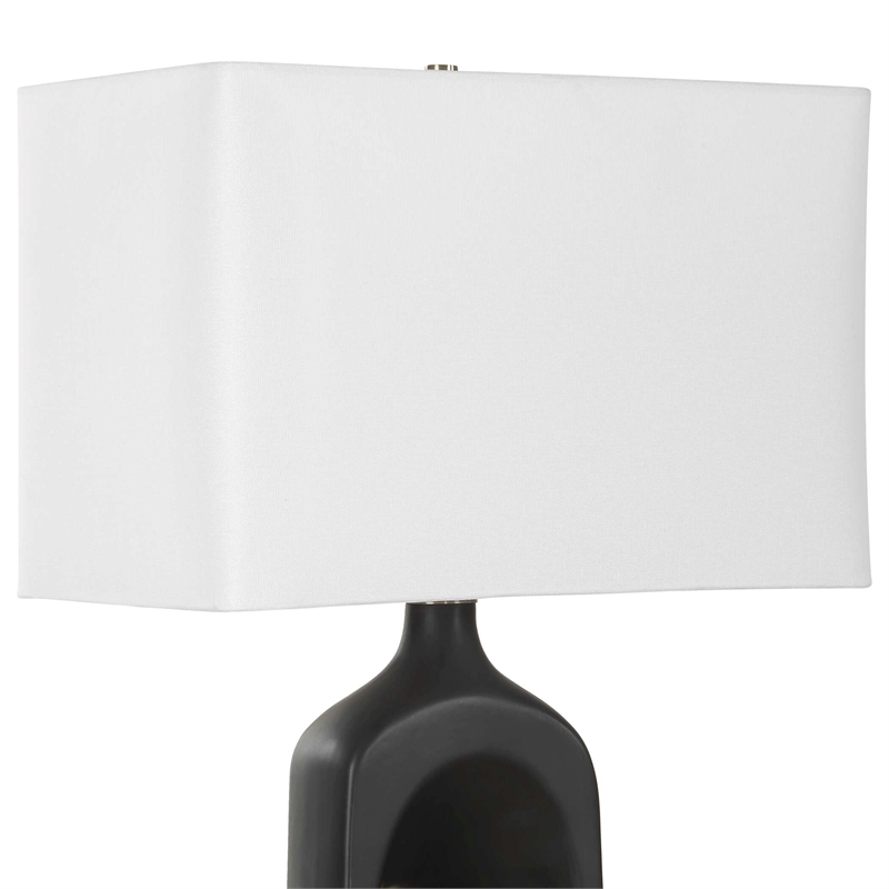 Uttermost Void Matte Table Lamp in Black