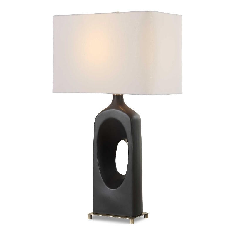 Uttermost Void Matte Table Lamp in Black