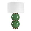 Uttermost Banner Spheres Table Lamp in Green