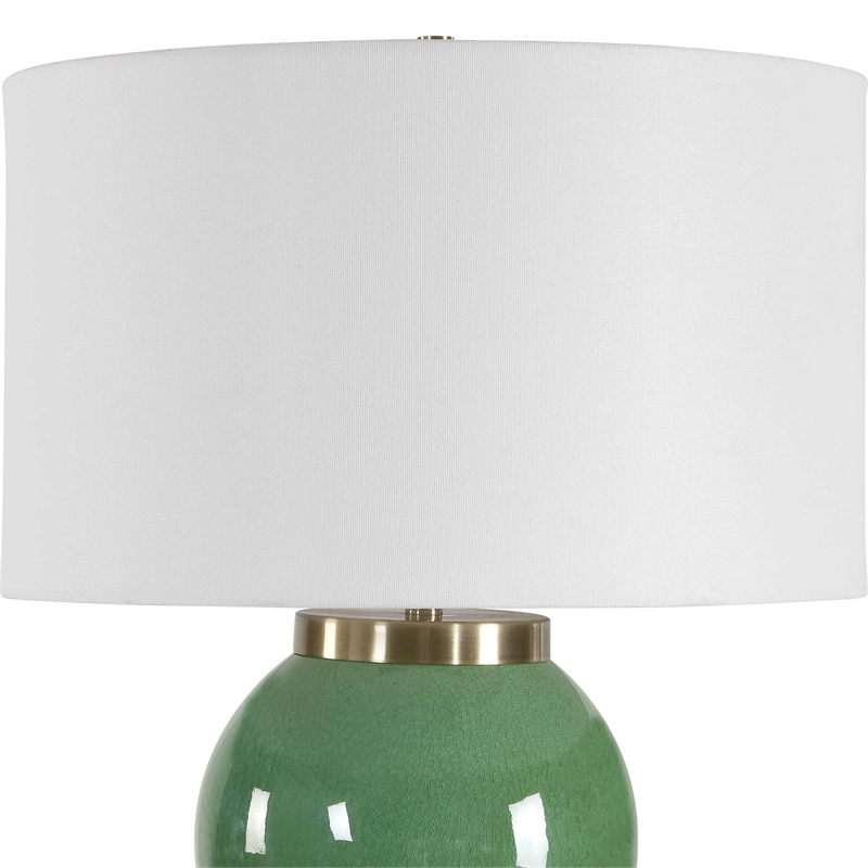 Uttermost Banner Spheres Table Lamp in Green