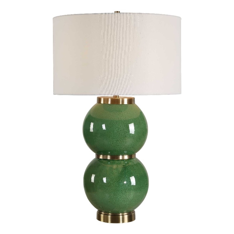 Uttermost Banner Spheres Table Lamp in Green