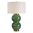 Uttermost Banner Spheres Table Lamp in Green