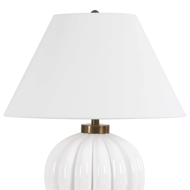 Uttermost Irena Sphere Table Lamp in White
