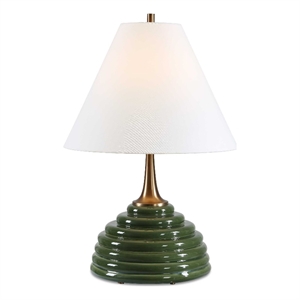 Uttermost McKay Table Lamp in Dark Green