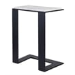 Uttermost Kenora Marble Accent Table in Black and White
