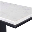 Uttermost Kenora Marble Accent Table in Black and White