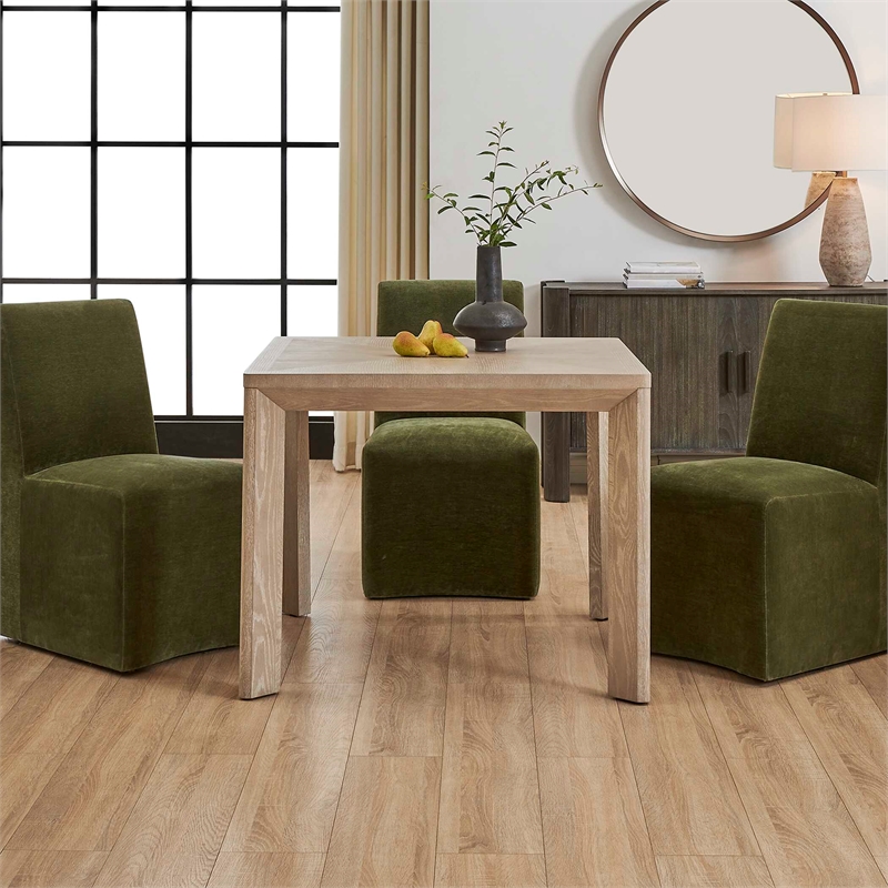 Uttermost Noval Square Dining Game Table in White