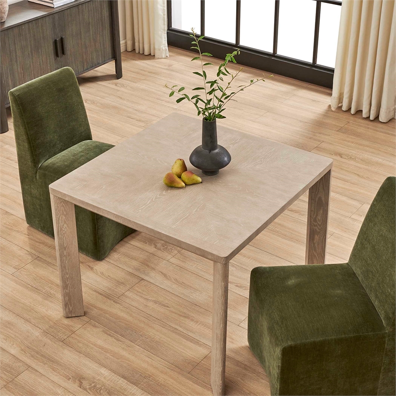 Uttermost Noval Square Dining Game Table in White