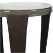 Uttermost Renaud Dark Drink Table in Bronze