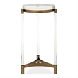 Uttermost Pereira Round Acrylic Accent Table in Bronze