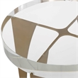 Uttermost Kolkata Accent Table with Iron Base in Brass Finish
