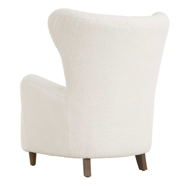 Uttermost Ingel Wingback Armchair in White