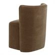 Uttermost Outlook Modern Velvet Dining Chair in Brown