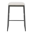 Uttermost Arcane Dyed Polyester Upholstered Counter Stool in Ecru