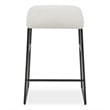 Uttermost Arcane Dyed Polyester Upholstered Counter Stool in Ecru