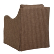 Uttermost Luisa Pinstripe Swivel Chair in Brown