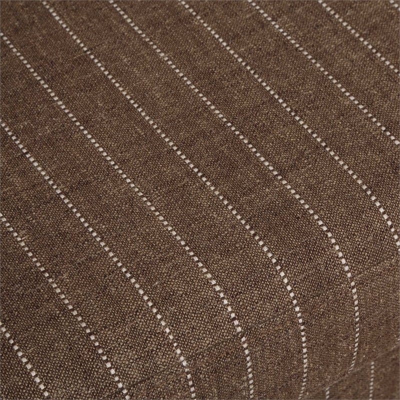 Uttermost Luisa Pinstripe Swivel Chair in Brown