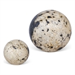 Uttermost Nouveau Indoor-Outdoor Spheres in Black (Set of 2)