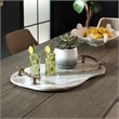 Uttermost Stone And Twig Indoor-Outdoor Tray in Gold