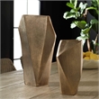 Uttermost GeoForm Indoor-Outdoor Vases in Brass (Set of 2)