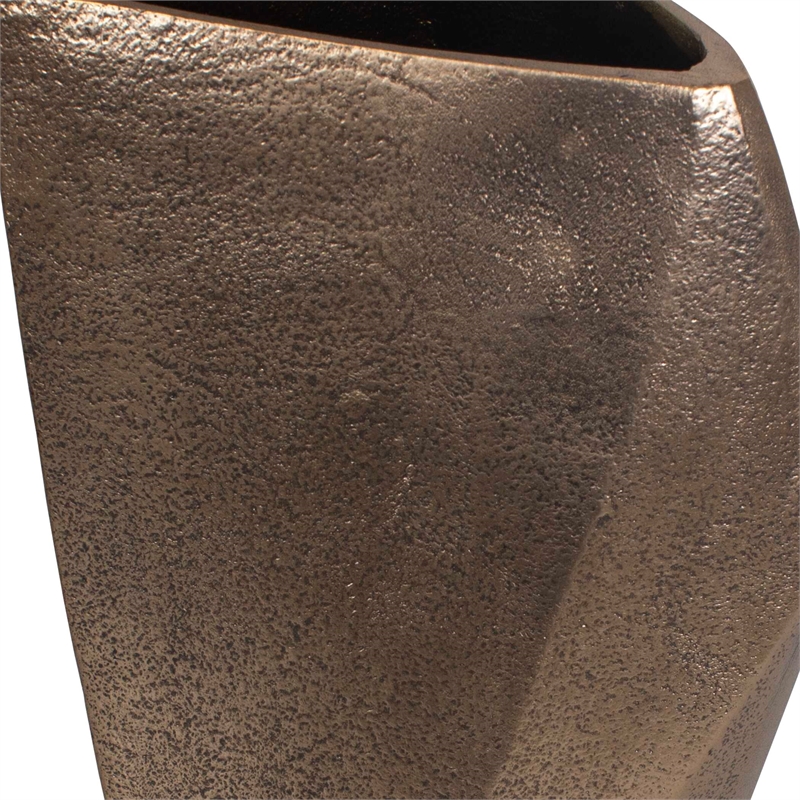 Uttermost GeoForm Indoor-Outdoor Vases in Brass (Set of 2)