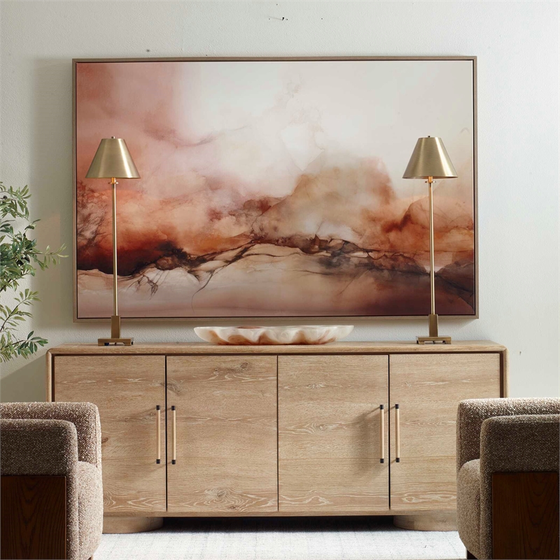 Uttermost Rise Framed Modern Canvas in Multi-Color