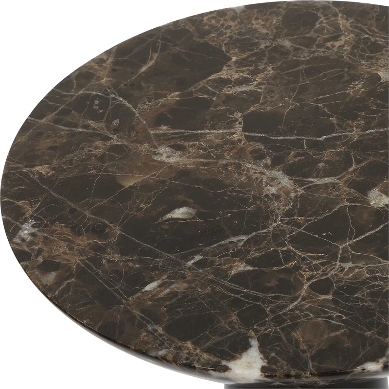 Uttermost Hastings Marble Accent Table in Black