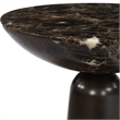 Uttermost Hastings Marble Accent Table in Black