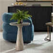 Uttermost Shura Indoor-Outdoor Marble Accent Table in Brown