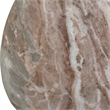 Uttermost Shura Indoor-Outdoor Marble Accent Table in Brown