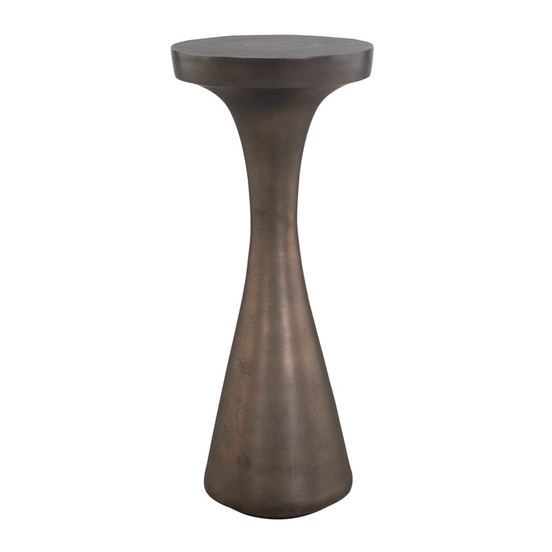 Uttermost Miko Indoor-Outdoor Drink Table in Bronze