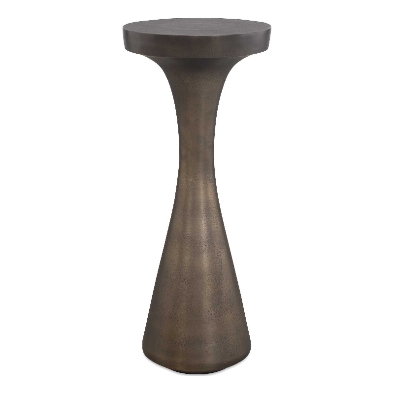 Uttermost Miko Indoor-Outdoor Drink Table in Bronze