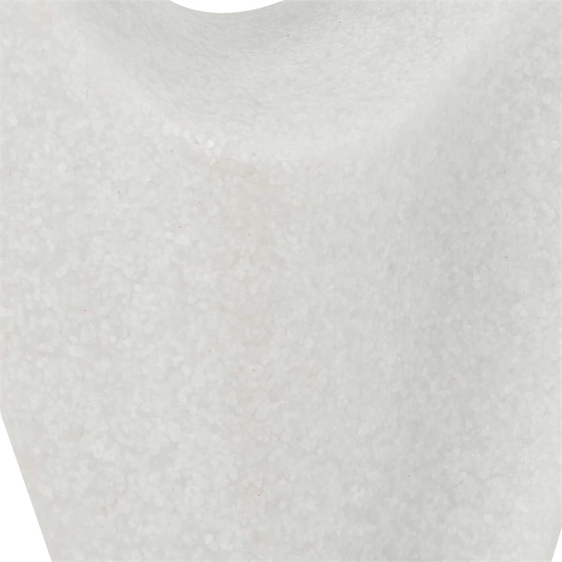 Uttermost Fluid Drop Stone Sculpture in White with Black Base