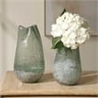 Uttermost Chianti Seeded Glass Vases in Blue (Set of 2)