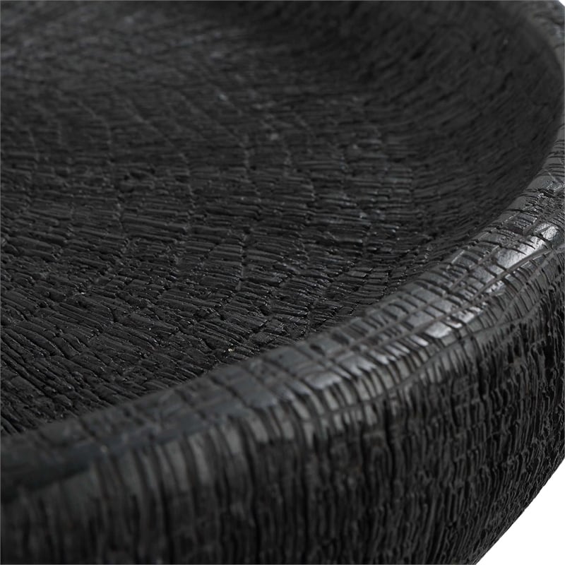 Uttermost Resonance Indoor-Outdoor Resin Bowl in Black