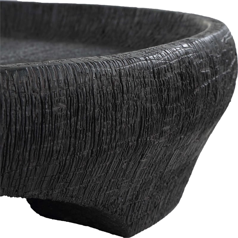 Uttermost Resonance Indoor-Outdoor Resin Bowl in Black