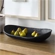 Uttermost Ember Weave Indoor-Outdoor Oblong Bowl in Black