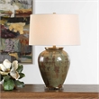 Uttermost Olisa Table Lamp in Brown Green