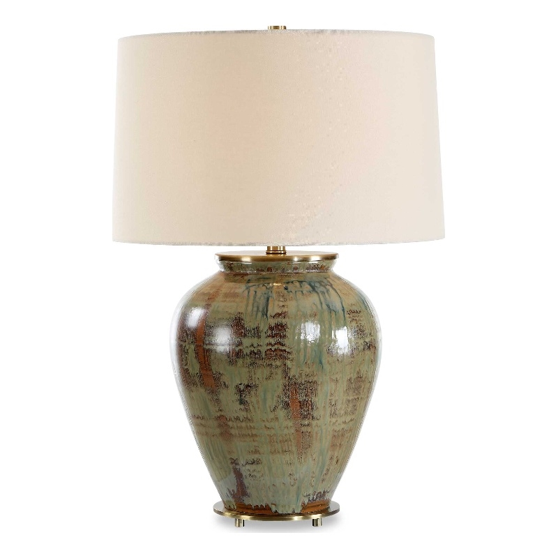 Uttermost Olisa Table Lamp in Brown Green