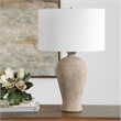 Uttermost Torres Textured Ceramic Table Lamp in Brown