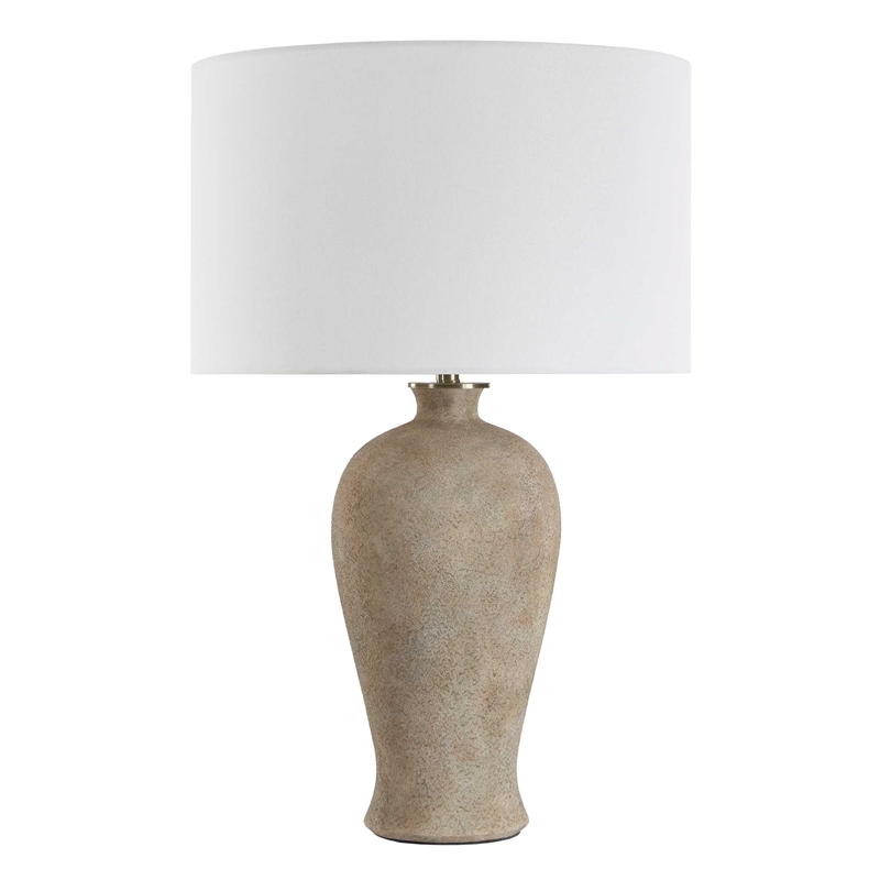Uttermost Torres Textured Ceramic Table Lamp in Brown