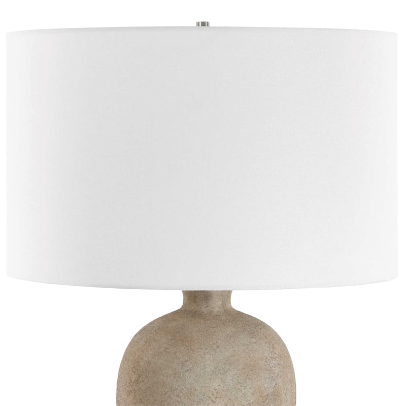 Uttermost Torres Textured Ceramic Table Lamp in Brown