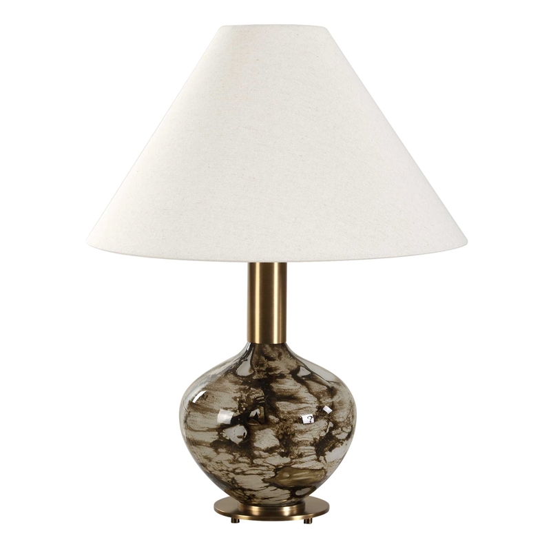 Uttermost Montagu Table Lamp in Dark Brown