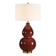 Uttermost Gourd Table Lamp in Burgundy