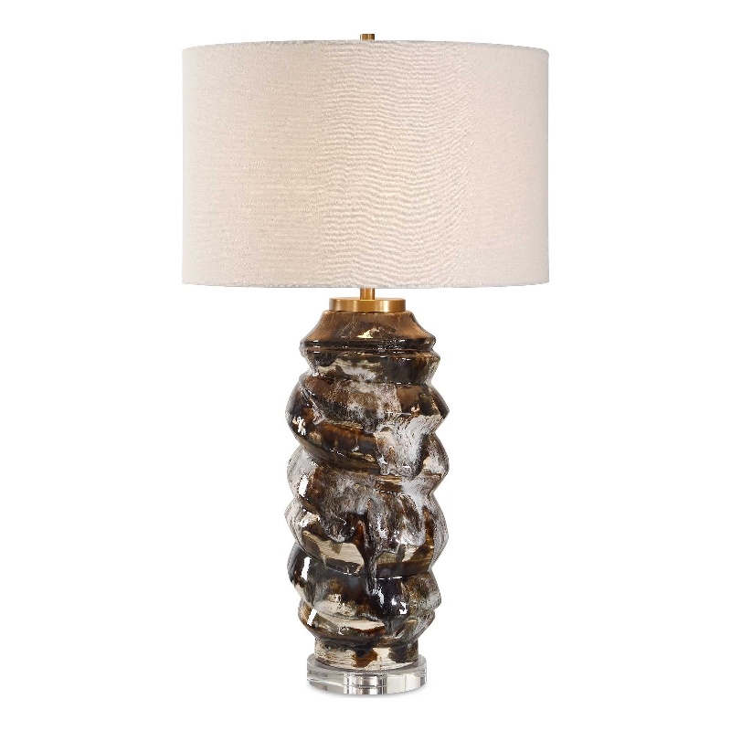 Uttermost Cuoco Mottled Table Lamp in Brown