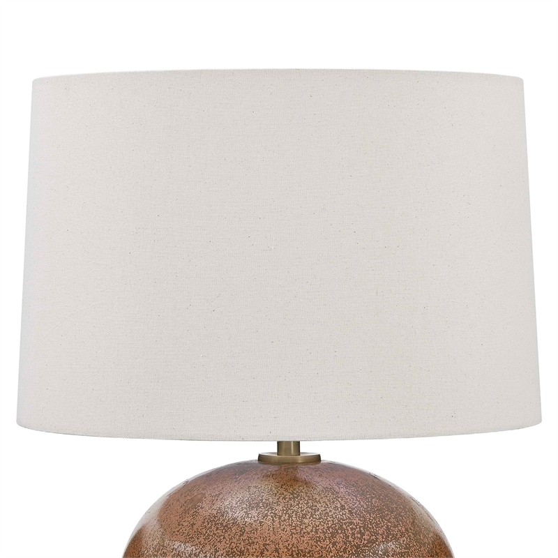 Uttermost Brownell Table Lamp in Rust Brown