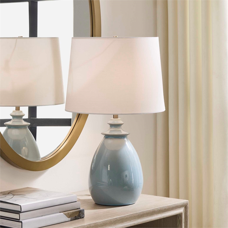 Uttermost Lorene Table Lamp in Light Blue