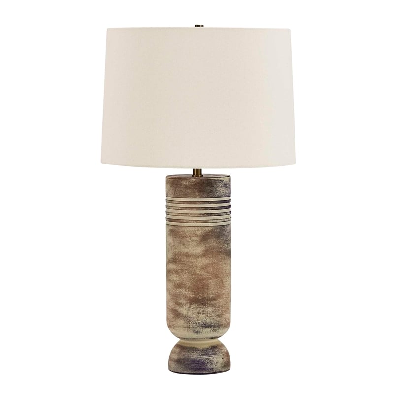 Uttermost Vale Table Lamp with Ceramic Base in Beige Hues