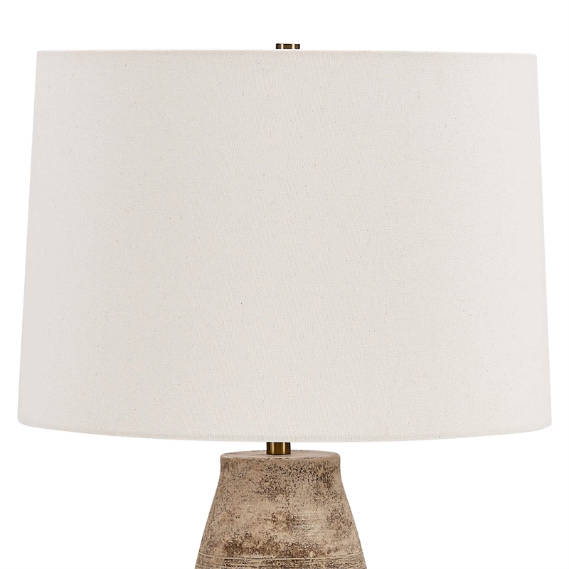 Uttermost Dunford Aged Table Lamp in Brown